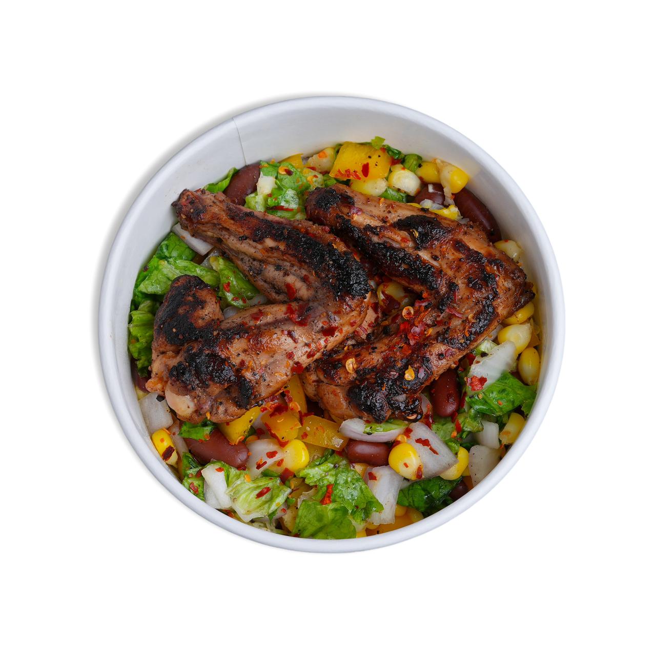 Dandelion Salad & Wings